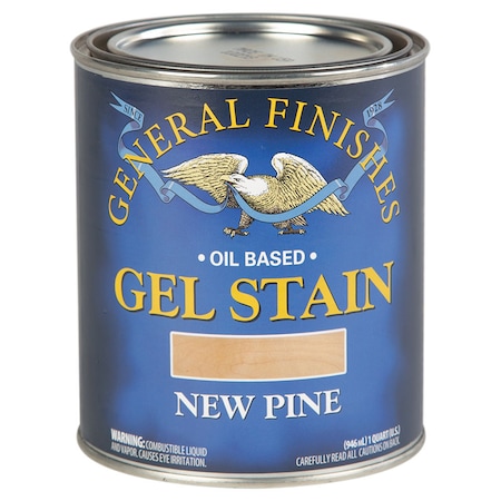 General Finishes 1 Qt New Pine Gel Stain Oil-Based Heavy Bodied Stain NPQ
